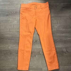 Thalia Sodi  Bright Orange Stretch Women’s Jeans Size 10